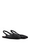 Women's Black Open-Back Stoned Ballerinas 26Pfd4415Ts - 3