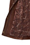 Britney Women's Brown Shirt Collar Oversized Leather Coat 25Wge5629Nc - 7