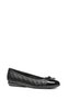Women's Black Annytah Quilted Patterned Genuine Leather Ballerinas, Summer Shoes D467Nb05402C9999 - 6