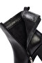 Women's Black Heeled Zippered Leather Boots 25Wfd2008Ft - 7