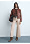 Catherin High Waisted Culotte Jean Pants - 2