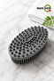 Body Massager Brush, Double Sided Back Scrub Bath Shower Baby Massage Soft Brush Anthracite M-151