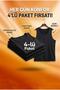 Men's Black Undershirt Set of 4 Cotton Ribbed Crew Neck Wide Strap Undershirts