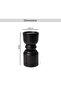 Tanga Wood Dumble Pillar Candle Holder 9.52x9.52x23.49cm - Black - 6