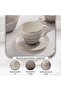 Color Whirl Porcelain Tea Cup And Saucer 225ml -grey - 5