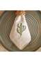 Mesa Stitch Cotton Linen 6-piece Napkin Set 45x45cm - Natural/green - 2