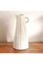 Yua Stoneware Linear Vase 14.5x14x30.5cm - White - 4