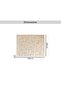 Lexus Chevron Foil Printed Hairon Hide Patch Rug 240x330cm - Gold - 5