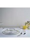 Demetra Gold Rim Charger Plate Dia21cm - Clear