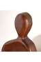 Pecan Person Silhouette Decor Figurine 22x13x5cm - Brown - 2