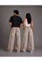 Antique Washed Beige Baggy Jeans - 3