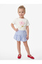 Floral Detailed Short Sleeve Crew Neck Cotton T-Shirt - 2
