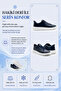 Navy Blue 100% Genuine Leather Men's Sports Sneaker with Orthopedic Sole Vt27 - 5