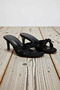 Women's Round Toe Thin Heeled Bow Detailed Slippers %100 Polyurethane Functional Modern - 4