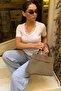 White V-Neck Lace Women's T-Shirt Mg2712 - 5