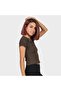 Solid V-Neck Short Top - 2