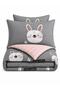 Mature Duvet Cover Set Double Size Tavşancık A.Brown-Grey-Pink - 2
