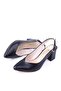 Shoe Basket 4847 Women's 6 cm Heeled Open Back Classic Shoes - 3