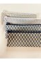 Retro Geometric Pattern Woven Fabric Pencil Case & Multi-Purpose Organizer