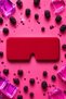 Original Rectangular Model for Sunglasses & Prescription Glasses Super Flexible Foldable Glasses Carrying Protection Storage Case Premium Quality Silicone Glasses Case That Doesn'T Take up Space in the Bag - Cherry