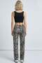 2 Pieces Comfortable Fit High Waist Wide-Leg Viscose Mix Women's Trousers - 7