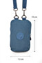 Krinkıl/Klinkır Imported Waterproof Shoulder Strap Crossbody Mini Mobile Phone Carrying Bag Wallet Blue K001 - 2
