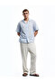 Classic Collar Cotton Short Sleeve Floral Print Shirt - 2