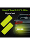 Fluorescent yellow 10pcs/set Car Bumper Reflective Safety Strip Stickers Car Reflective Sticker Refl - 4
