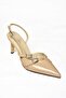 S654071908 Nude Patent Leather Short Heeled Women's Shoes - 8
