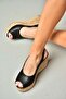 S996063509 Black Wedge Heeled Women's Shoes - 4
