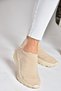 P239503304 Beige Knitwear Fabric Women's Sports Shoes Sneakers - 3