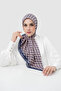 وشاح مربع من قماش الفوال - لون التوت البري - 2