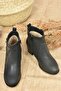 Black Thick Heeled Women's Boots L674155009 - 5