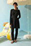 Waist Tie Swimsuit Suit Black - 2