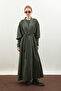 Dark Green Bag Abaya Set - 5