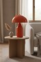 Lipeo Orange Lampshade Mushroom Metal Wired Decorative Table Lamp E27 - 5
