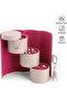 Luxury Cylinder Jewelry Organizer Travel Jewelry Box Accessory Storage Bag Special Day Gift
