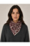 Leopard Patterned Knitwear Scarf
