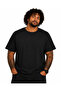Men's Large Size Crew Neck T-Shirt Happy 26149 Black - 2
