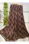 تنورة شيفون طراز تشينجين مع بطانة داخلية