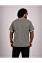 Men's Large Size Crew Neck T-Shirt with Pocket 26143 Khaki - 2