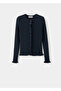 Cardigan with Scalloped Edges - 3