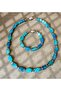 Agate Evil Eye Protection Peace and Balance Necklace Bracelet Set - 8