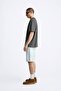 Crew Neck This Is Based on Real Life Story Printed Oversize Smoked Men's T-Shirt - 3