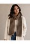 Houndstooth Patterned Knitwear Scarf - 2