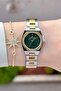 Dial Green Strap Gold Gray Color Same as in the Image 22.5 mm Women's Wristwatch - 2