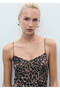 Leopard Print Drawstring Midi Dress - 6