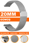 20mm Fossil-Welder-Casio-Seiko-Omega-Armani Compatible Magnetic Mesh Metal Watch Band Mıkhsr20