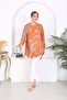 Woven Viscose Cotton Soft Fabric Comfortable Cut Tunic - 6