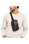 Men's Brown Shoulder Bag Chest Bag Body Bag Purse